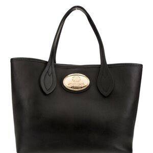 Coach Black Leather Tote Bag